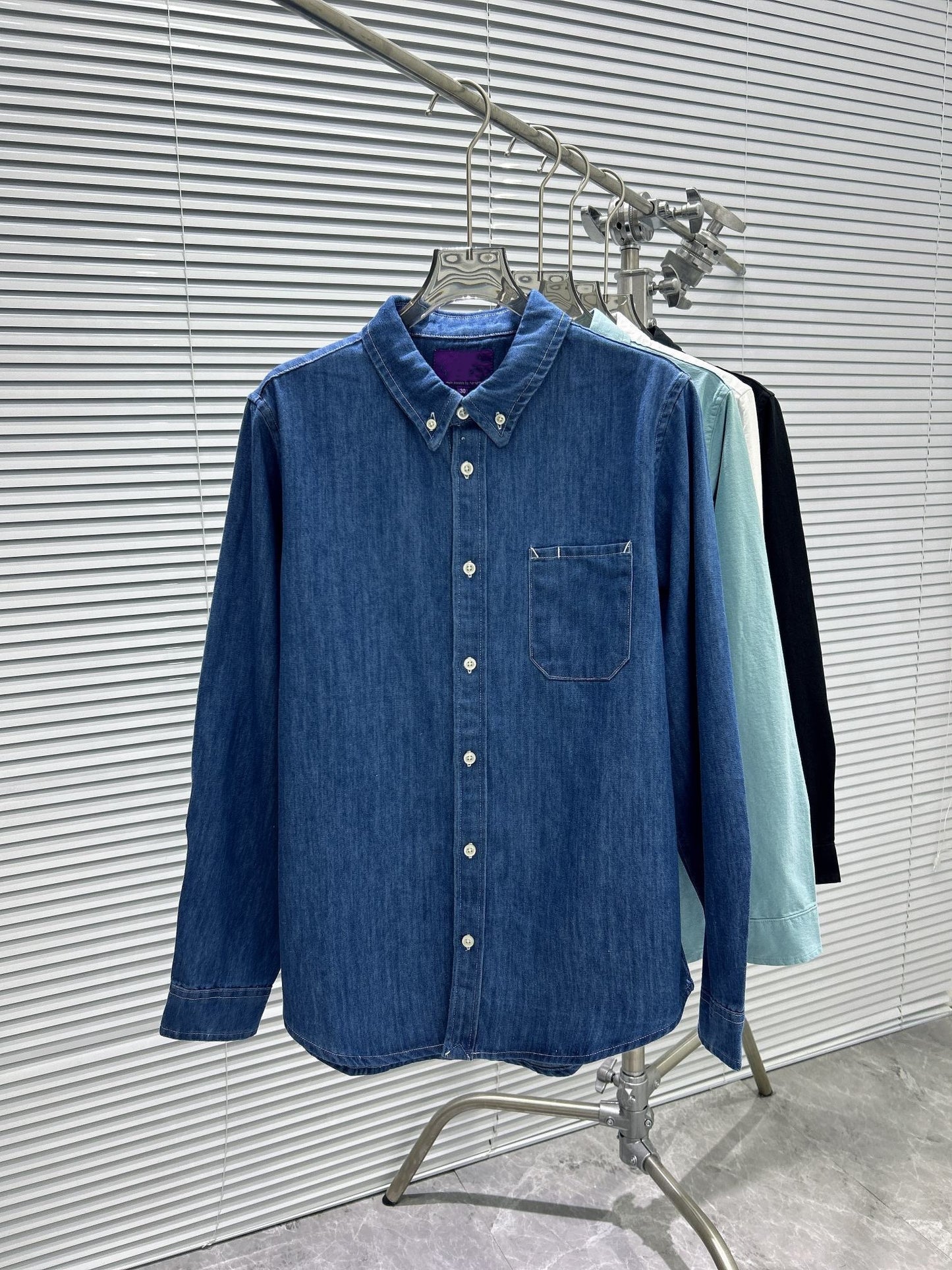 E3463#Unisex Denim Cloth Shirts