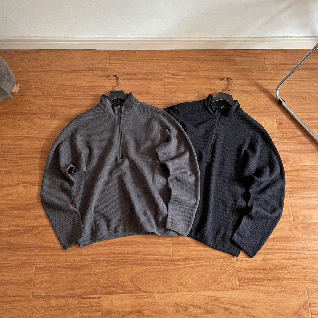 E3201#Half zip pullover sweatshirts