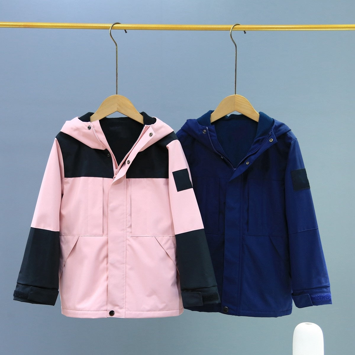 E3042# Kids Fleece Hard Shell Jackets