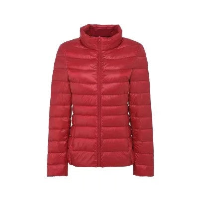 E0805# Women Stand Collar Down Coat