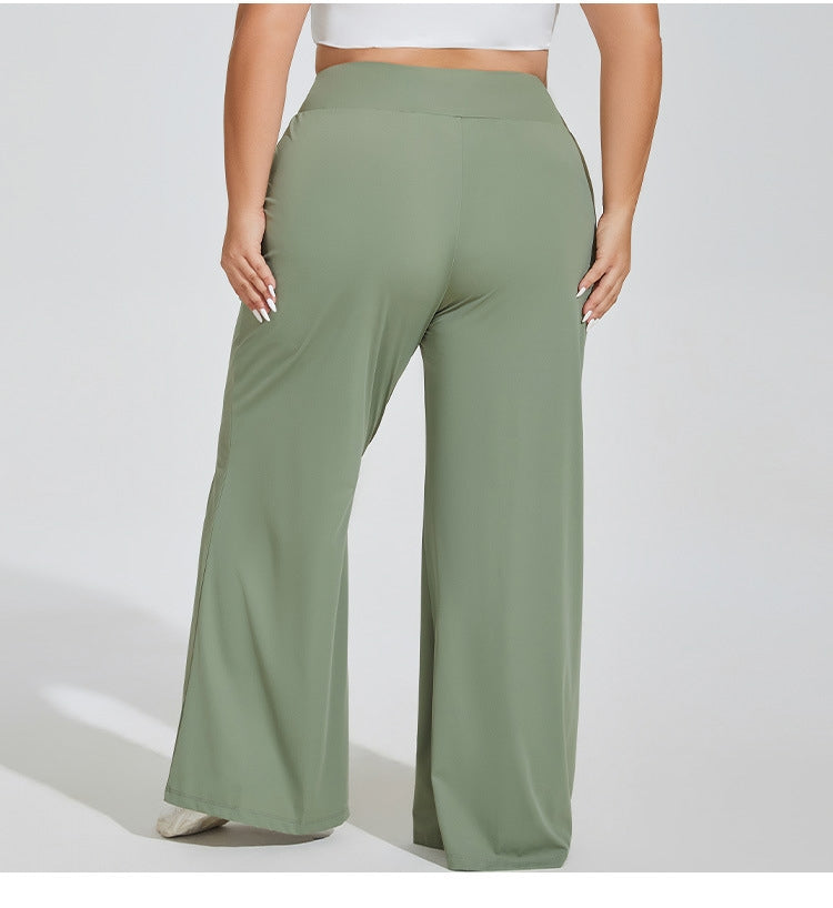 1610# Plus Bell Bottom Pants