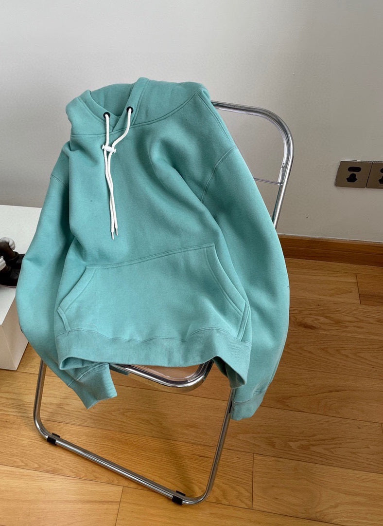 E2983# Unisex Fleece Loose Hoodie