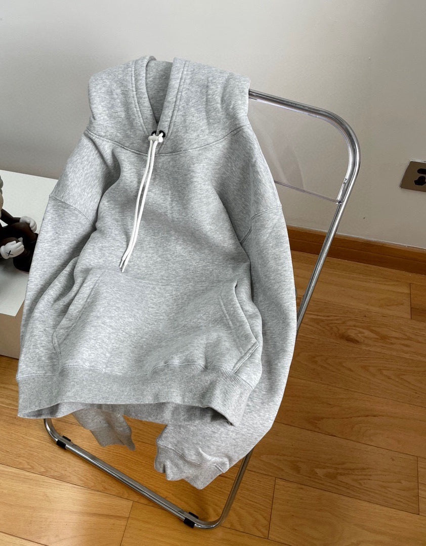 E2983# Unisex Fleece Loose Hoodie