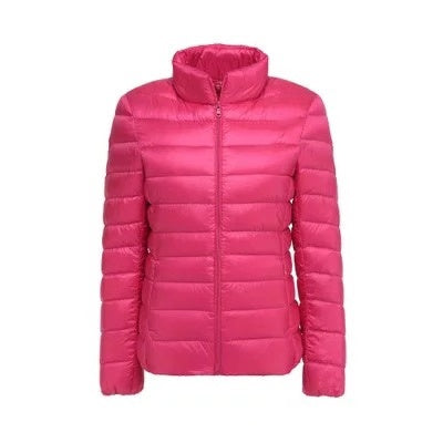 E0805# Women Stand Collar Down Coat